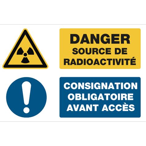 Panneau Picto Danger Source De Radioactivit Danger Radioactif