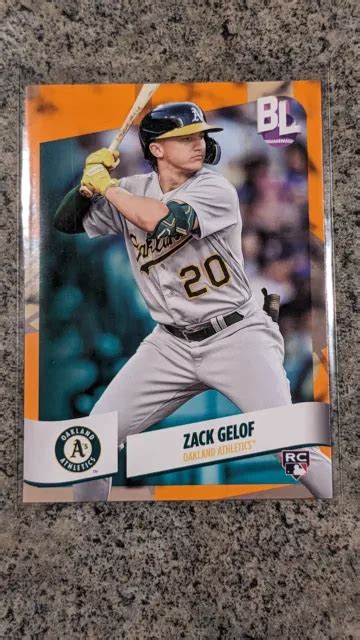 Topps Big League Lectrique Orange Zack Gelof Recrue Oakland