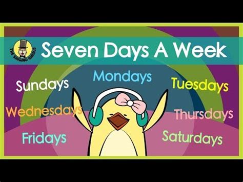 Seven Days a Week | Days of the Week Song | The Singing Walrus