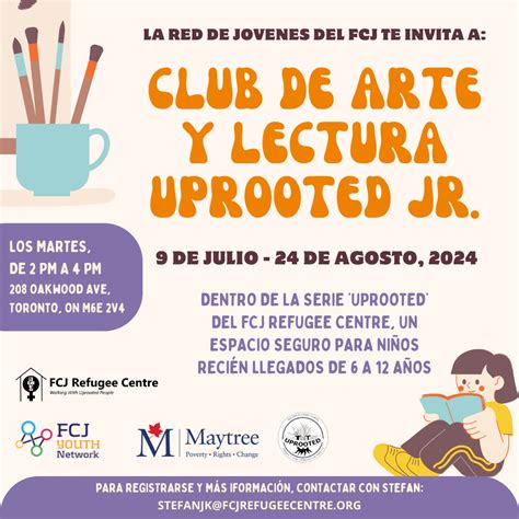 Club De Arte Y Lectura Uprooted Jr Clases De Verano Gratis Para