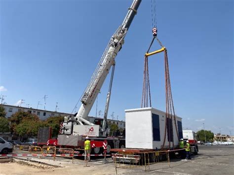 Endesa inicia la instalación de un tercer nuevo centro de