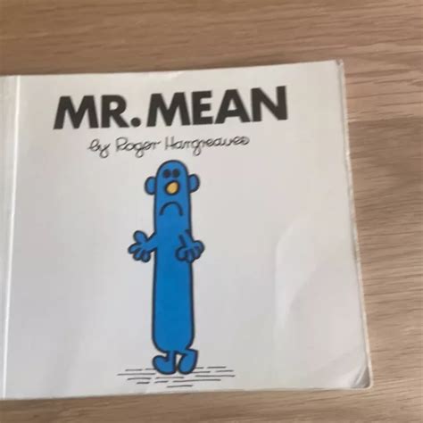 VINTAGE MR MEN Book Mr Mean by Roger Hargreaves 1990 £0.99 - PicClick UK