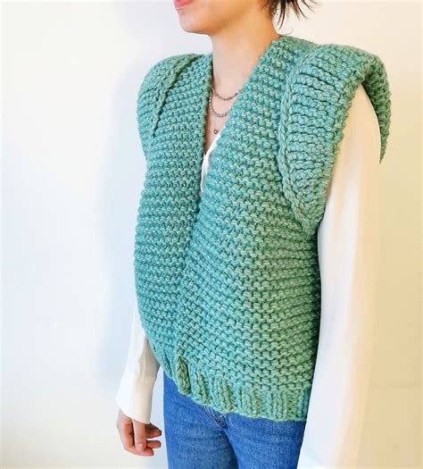 Sage Green Capsized Gilet Kiro By Kim