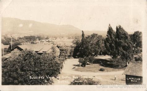 Birdseye View of Boyes Hot Springs California C.M.Payne Foto Postcard