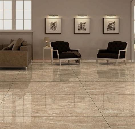 Glossy Rectangular Ceramic Floor Tile Living Room Tile Size Ft Mm