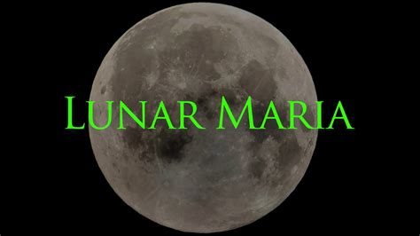 Lunar Maria