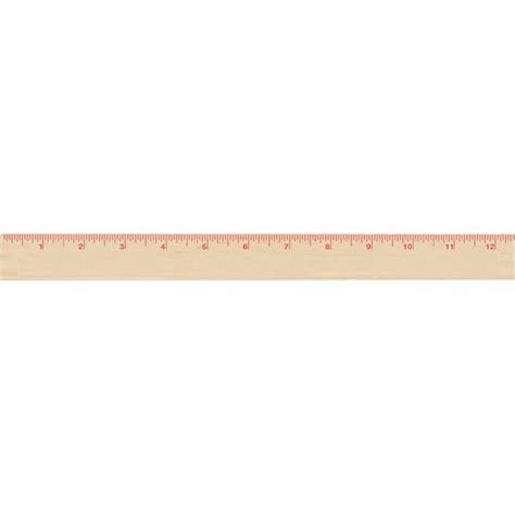 Natural Finish Ruler (12.5") | Custom Desktop Items | 0.16 Ea.