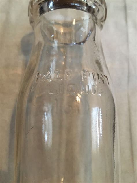 Vintage Silver Seal Meadow Gold Milk Bottle Half Pint EBay