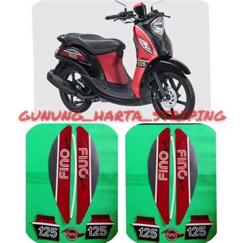 Jual Stiker Striping Motor Yamaha Fino Sporty Standar Original