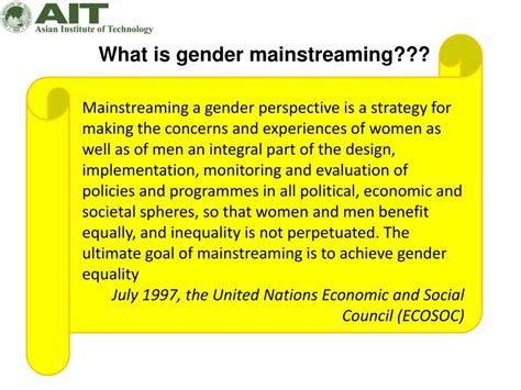 Ppt Gender Mainstreaming In Project Design Powerpoint Presentation Free Download Id4298504