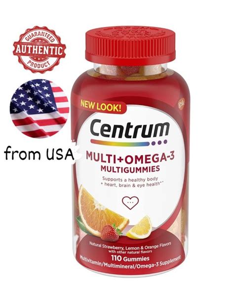 Centrum Multigummies Omega Gummy Multivitamin For Adults Count