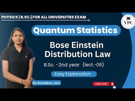 Bose Einstein Distribution Law Thermodynamics And Statistical Physics