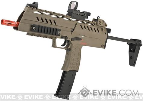 We Tech Smg 8 Airsoft Gbb Sub Machine Gun Color Tan Airsoft Guns