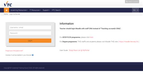 moodle2021.vtc.edu.hk - VTC Moodle2021: Log in to the ... - Moodle2021 VTC