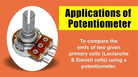 Applications Of Potentiometer Youtube