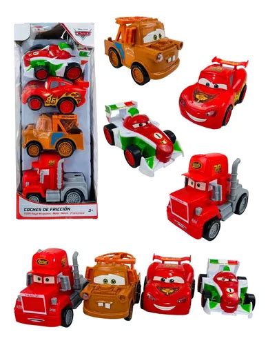 Set De Carros Cars Rayo Mcqueen Mark Mate Francesco Env O Gratis