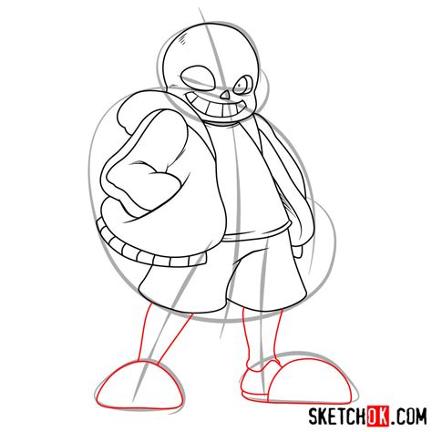 How To Draw Sans Art Version Step By Step Drawing Tutorials