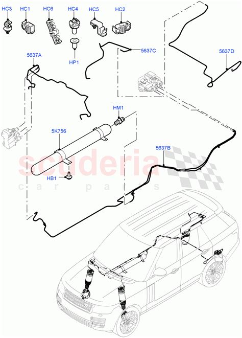 Air Suspension Compressor And Lines Air Suspension Lines Parts For Land Rover Range Rover