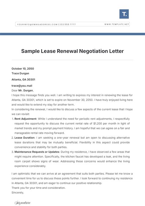 Free Lease Renewal Letter Templates, Editable and Printable