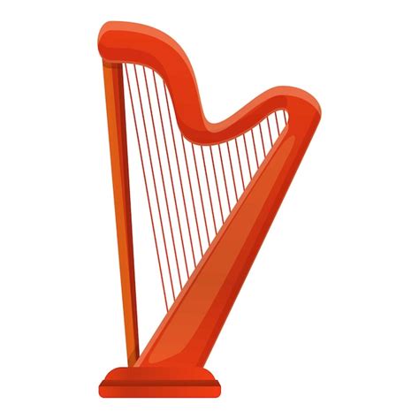 Premium Vector Harp Irish Icon Cartoon Of Harp Irish Vector Icon For