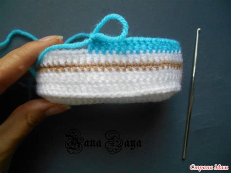 Пинетки-кеды фото-МК или Как вяжу их я - Вязание для детей - Страна Мам