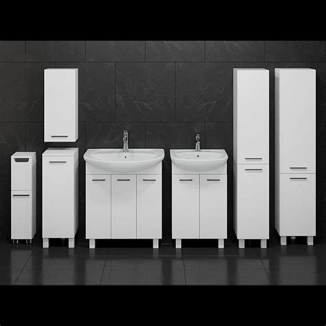 Пенал для ванной с корзиной для белья Мини напольный 180x30 см цвет ...
