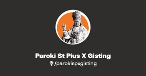 Paroki St Pius X Gisting Facebook Linktree