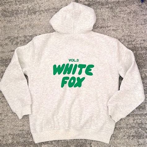 White Fox Boutique Offstage Hoodie Glacier Grey Bright Green Vol 3 Sm