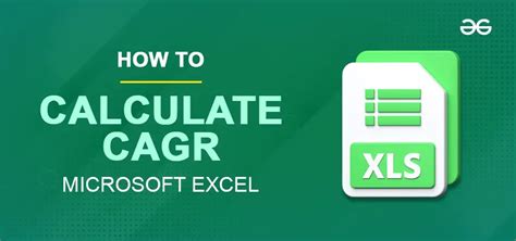 How To Calculate Cagr In Excel Step By Step Tutorial Geeksforgeeks