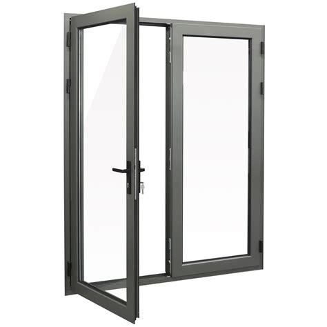 PVB Tempered Glass Thermal Break Insulated Aluminum Casement Doors