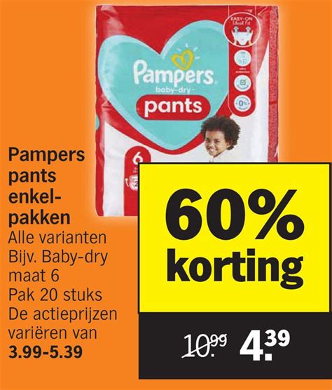 Pampers Pants Enkel Pakken Aanbieding Bij Albert Heijn