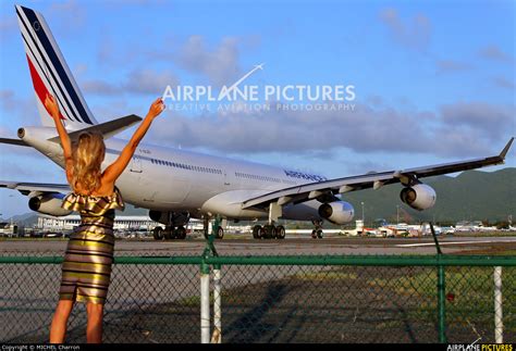 Air France Airbus A340 300 F GLZS By MICHEL Charron Sint Maarten