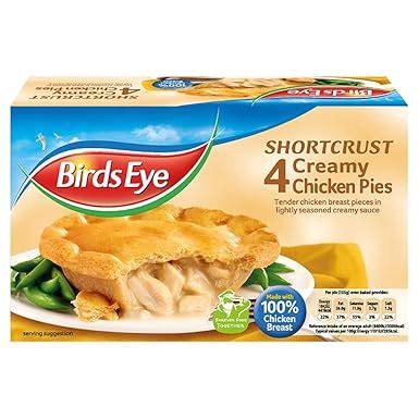 Birds Eye 4 Creamy Chicken Pies 620g Frozen Amazon Co Uk Grocery