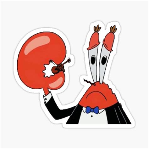 Mr Crabs Stickers Redbubble