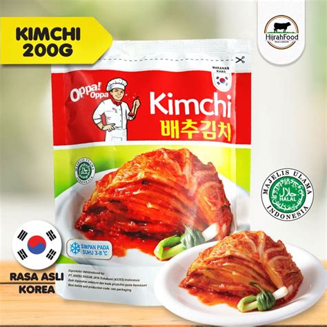 Jual Kimchi Sawi Fresh Khas Korea Halal Oppa Cabbage Kimchi G