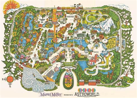 Old Astroworld Map : r/houston