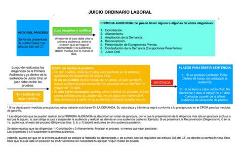 Esquema Ordinario Laboral Juicio Ordinario Laboral 2 1 Si Se Desea