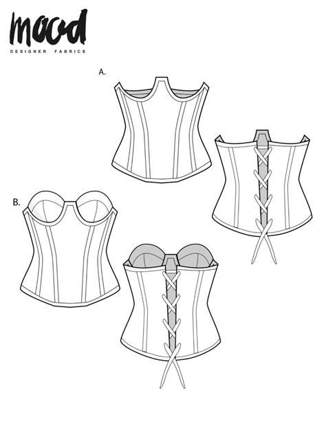 How To Add Cups To The Parker Corset Free Sewing Pattern Mood