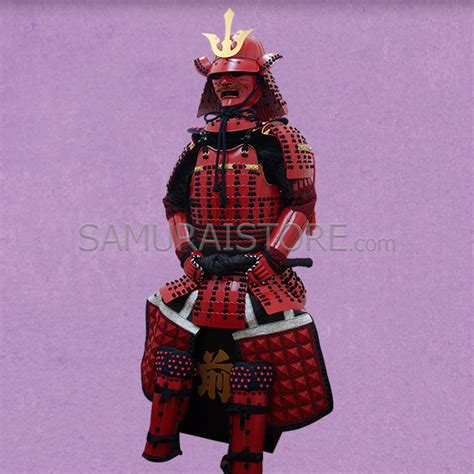 L004 Red Iyozane Samurai Armor | SAMURAI STORE