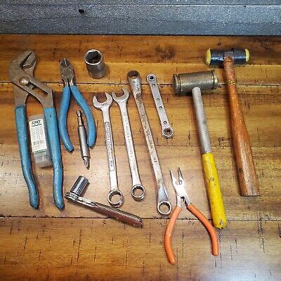 Junk Drawer Tool Lot Of Items Wrenches Pliers Sidecutters Hammers Ebay