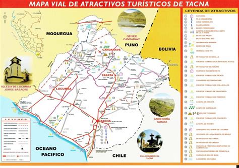 Mapa Tur Stico Del Departamento De Tacna Galer A De Mapas