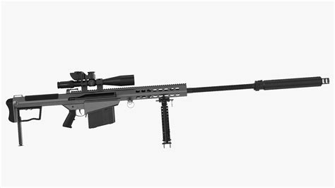 3D Barrett M107A1 Sniper Rifle Model - TurboSquid 1876261