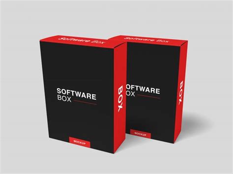 Free Realistic Software Box Mockup The Free Mockup