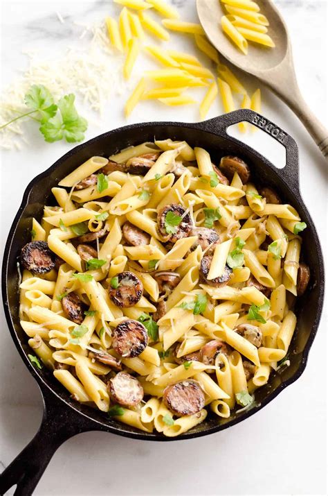 Chicken Sausage Penne Skillet