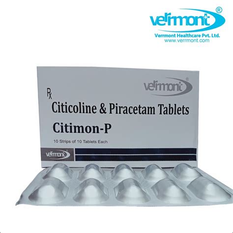 Citimon P Citicoline And Piracetam Packaging Size Tablets At Rs