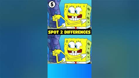 Can You Find The Difference Hard Spot Game Spongebob Squarepants