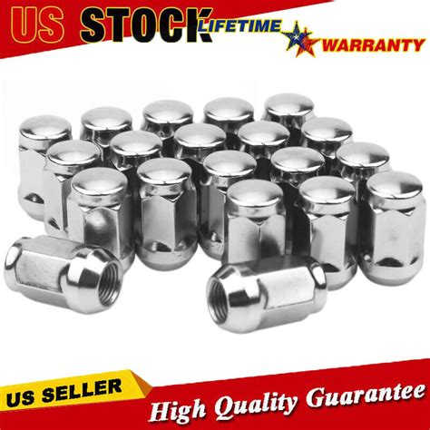 Pcs Chrome Jeep Lug Nuts X Bulge Acorn Closed End For Jeep