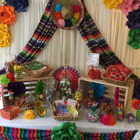 Candy Table For Mexican Fiesta Party Mexican Fiesta Birthday Party