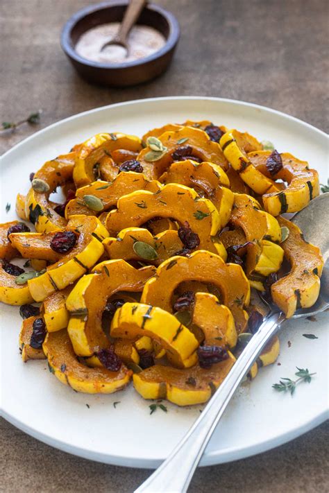 Maple Roasted Delicata Squash Flavor The Moments