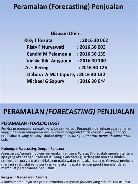 Detail Contoh Forecast Penjualan Koleksi Nomer 47